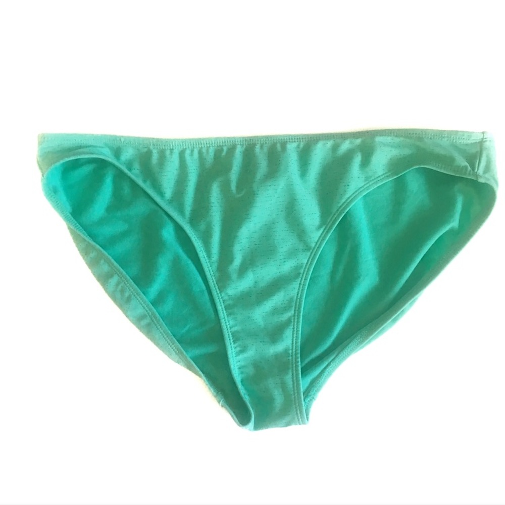 OP seafoam metallic bikini bottom